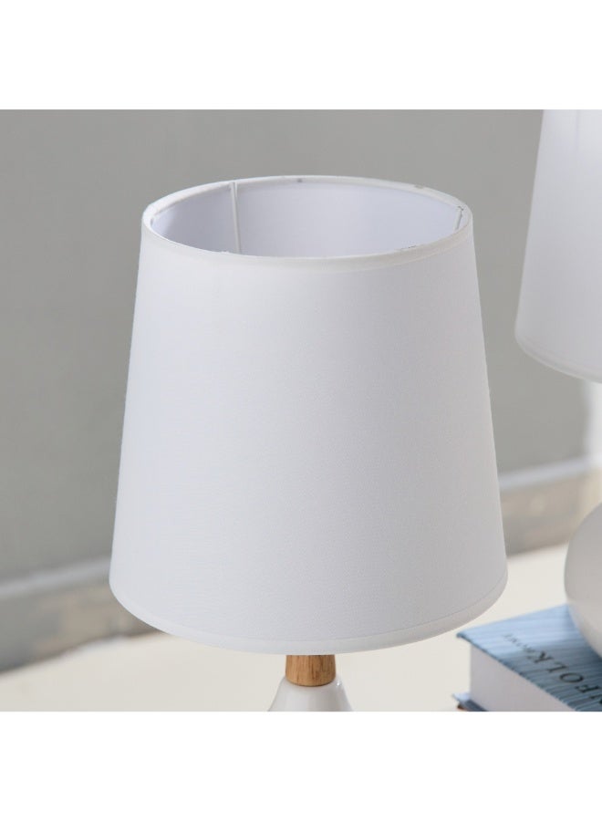 Home Box Ashra 2-Piece Ceramic Table Lamp Set 40 X 19 Cm - Image 3