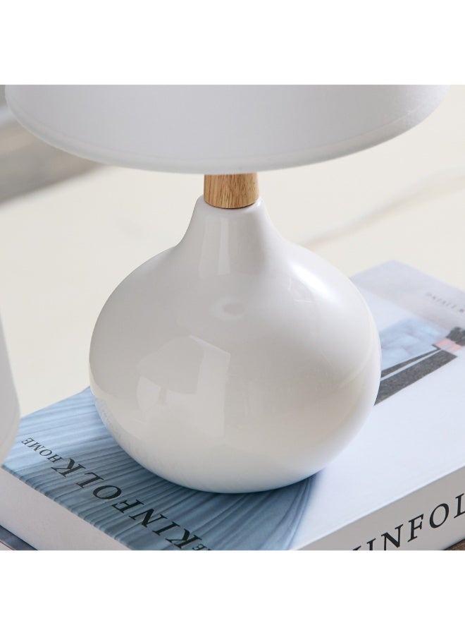 Home Box Ashra 2-Piece Ceramic Table Lamp Set 40 X 19 Cm - Image 5