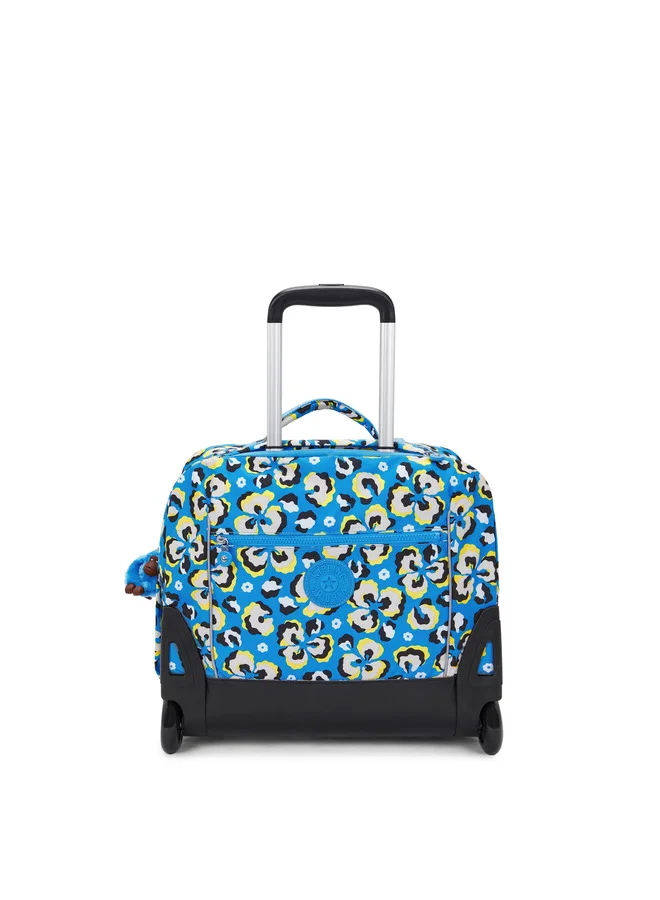 كيبلينغ Large Wheeled Backpack Female Leopard Floral Giorno