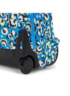 kipling Large Wheeled Backpack Female Leopard Floral Giorno  - Image 5