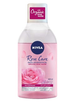 Nivea Face Micellar with Organic Rose Water in oil, Makeup Remover, All Skin Types, 400ml  - Image 2