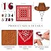 Velmitten 3 Pcs Cowboy Birthday Party Hat and Bandanas with 09 Numbers Infant Baby Hat Kid Western Costume AccessoriesRed - Image 4