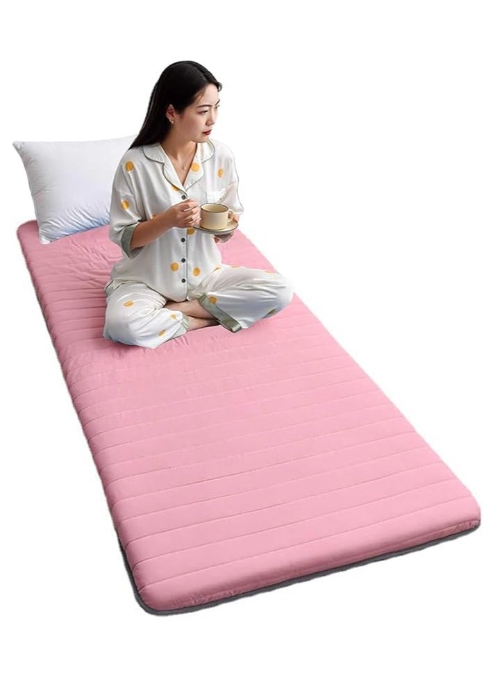Generic Japanese Style Floor Tatami Mat, Foldable Foldable Sleeping Mat, Portable Soft Floor Mattress, Roll-Up Camping Sleeping Mat for Family Camping Sofa (90x190CM) 