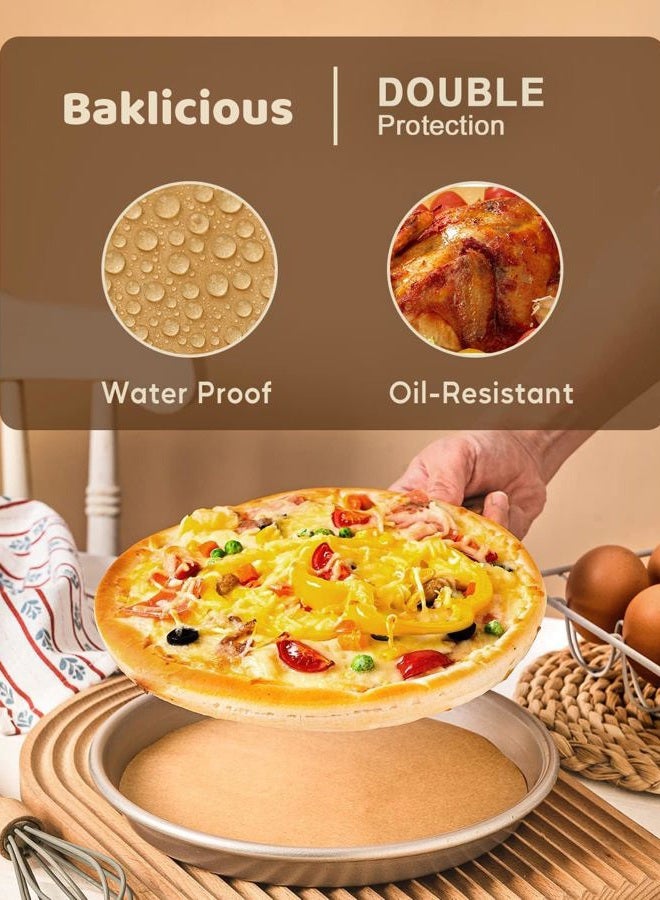 Baklicious 250Pcs 8 Inch Parchment Paper Rounds. Non Stick Round Parchment Paper, Baking Parchment Circles for Cake Baking, Patty Separating, Tortilla Wrapping - Image 5