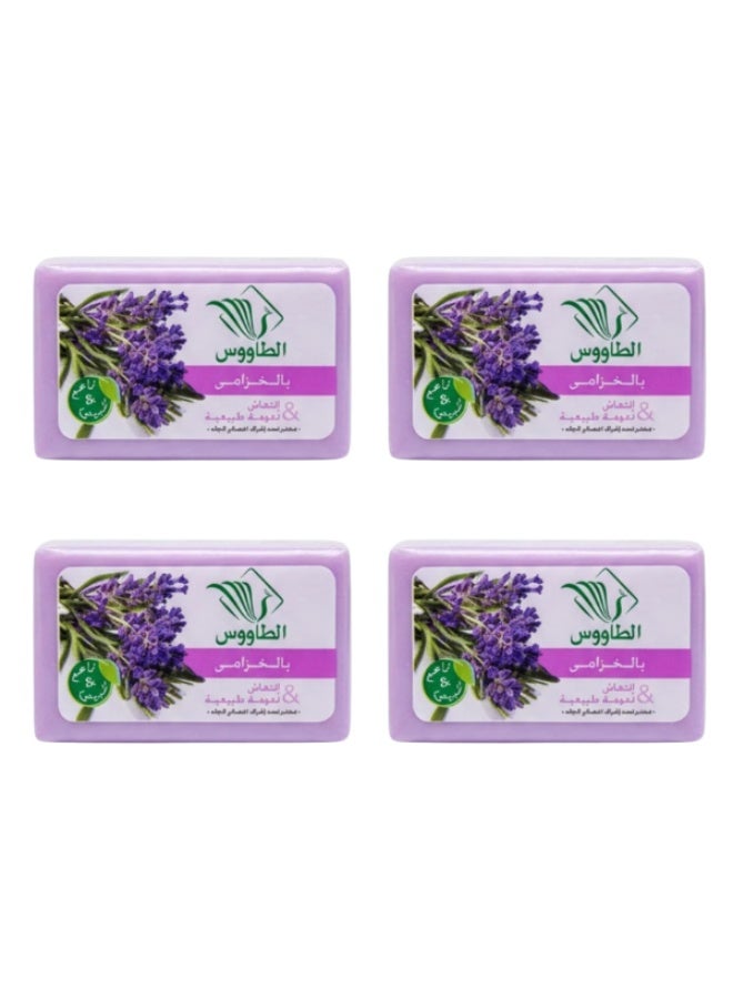 taous Soap Lavender Refresh Natural Softness 120g 4 Pcs