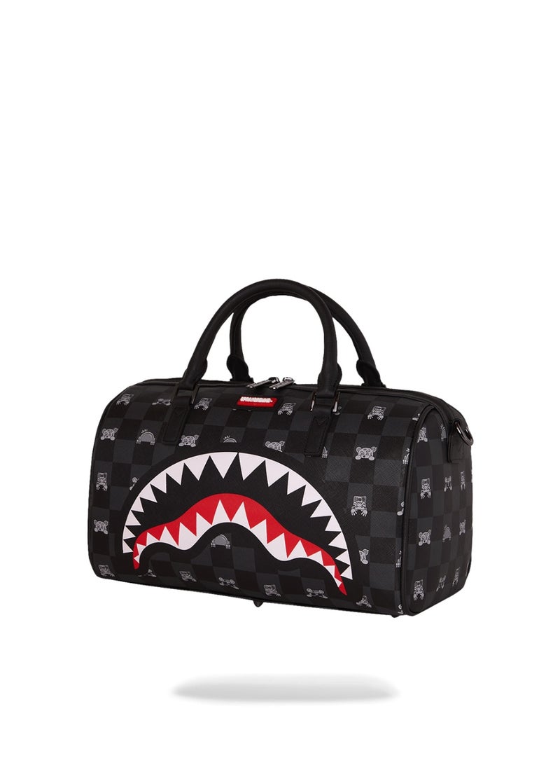 SPRAYGROUND حقيبة دفل صغيرة بتصميم شخصية رمادية من سبراي غراوند - Image 3