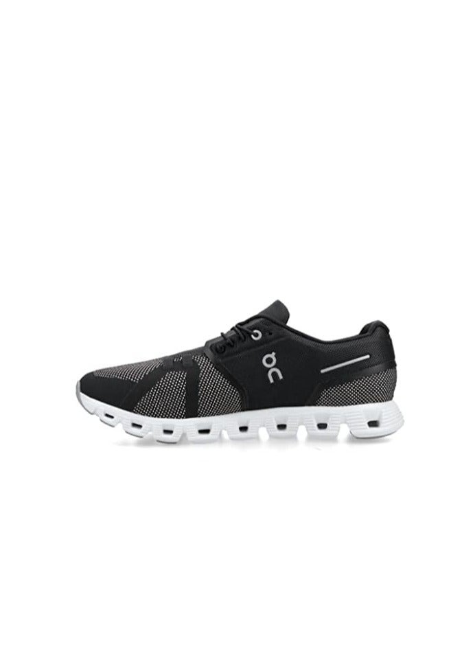 ON Women's Cloud 5 Sneaker, Black/White