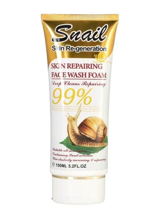 SNAIL 2Pc Snail Skin Repairing Face Wash 150 Ml - Image 2