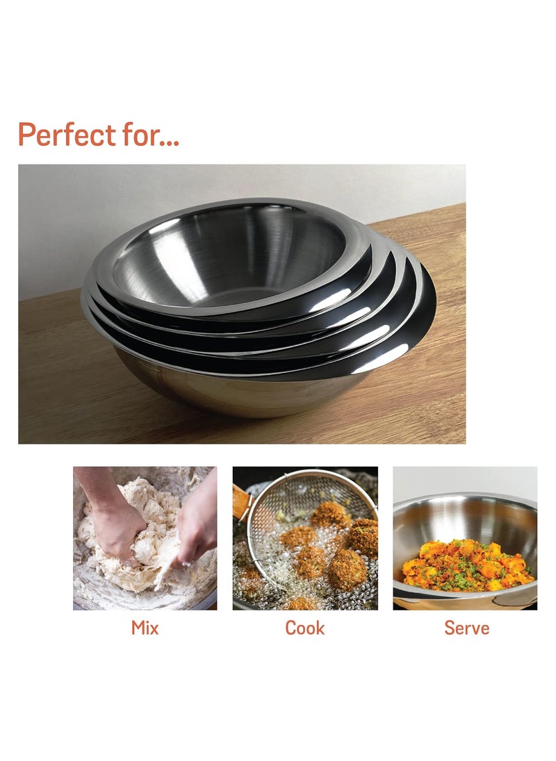 MEYER Meyer Trivantage Stainless Steel Triply 2 Piece Cookware Set - Tasla + Glass Lid, 24cm  - Image 3