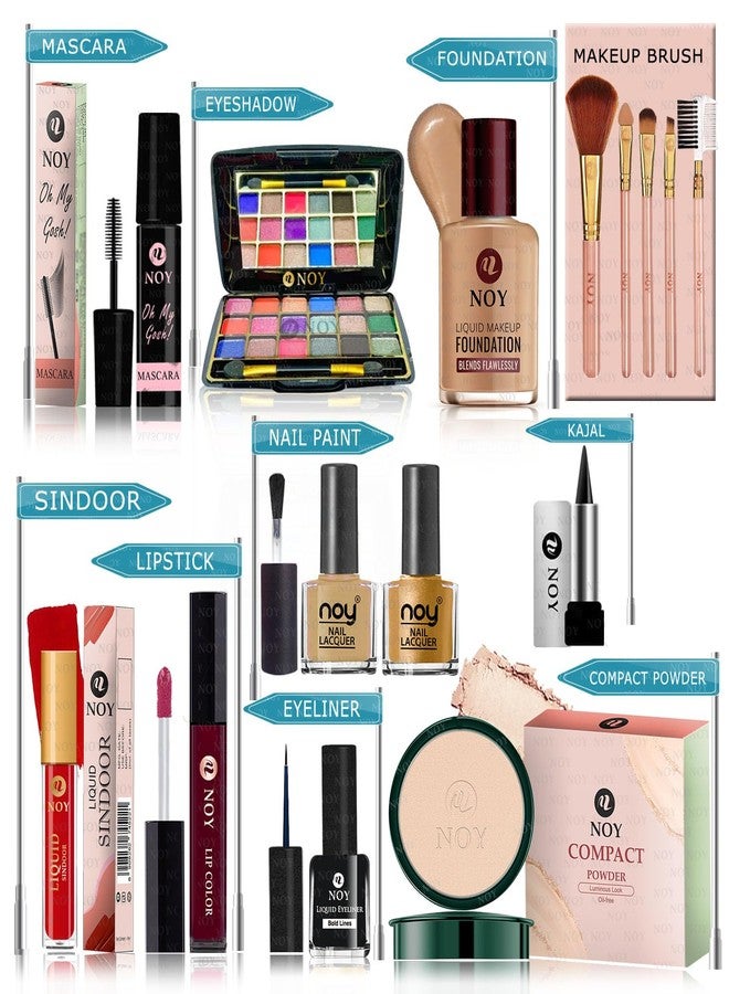 نوي مجموعة مكياج نوي كومبو بليس: تناغم مثالي لأساسيات الجمال (عبوة من 15 قطعة) #YN163 - Image 1