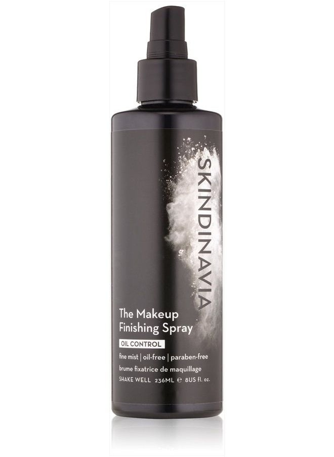 SKINDINAVIA - Skindinavia The Makeup Finishing Spray Oil Control, For Oily Skin, Long-Lasting Up to 16+ Hours, Heat-Resistant & Waterproof, Fine Mist Finishing Spray for Makeup (8 Oz) - Image 1