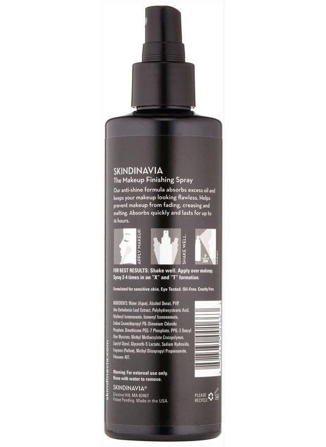 SKINDINAVIA - Skindinavia The Makeup Finishing Spray Oil Control, For Oily Skin, Long-Lasting Up to 16+ Hours, Heat-Resistant & Waterproof, Fine Mist Finishing Spray for Makeup (8 Oz) - Image 1