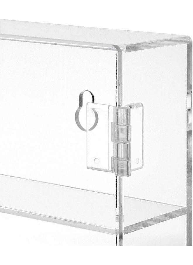 Generic Ikee Design Acrylic Display Case, Clear Wall Mounted or Desktop 12 Compartments Display Cabinet Shelves Stand for Collectibles, Small Pop Figures, Gemstone or Jewelry, 10.7 W x 2 D x 10 H in  - Image 4