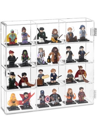 Acrylic Display Case, Clear Wall Mounted or Desktop 12 Compartments Display Cabinet Shelves Stand for Collectibles, Small Pop Figures, Gemstone or Jewelry, 10.7 W x 2 D x 10 H in - pzsku/Z548F68AA09192832D777Z/45/1747170790/7055966a-0221-4167-b675-7ae2393d293d