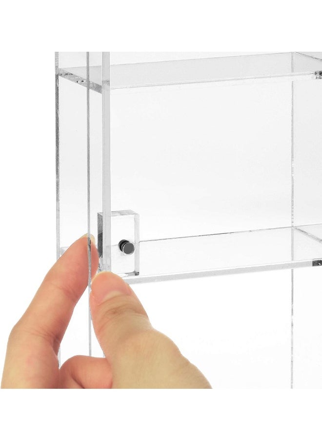 Generic Ikee Design Acrylic Display Case, Clear Wall Mounted or Desktop 12 Compartments Display Cabinet Shelves Stand for Collectibles, Small Pop Figures, Gemstone or Jewelry, 10.7 W x 2 D x 10 H in  - Image 5