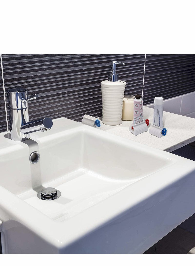 3 Pieces Rolling Tube Toothpaste Squeezer Seat Holder Stand Rotate Dispenser for Bathroom - Image 5