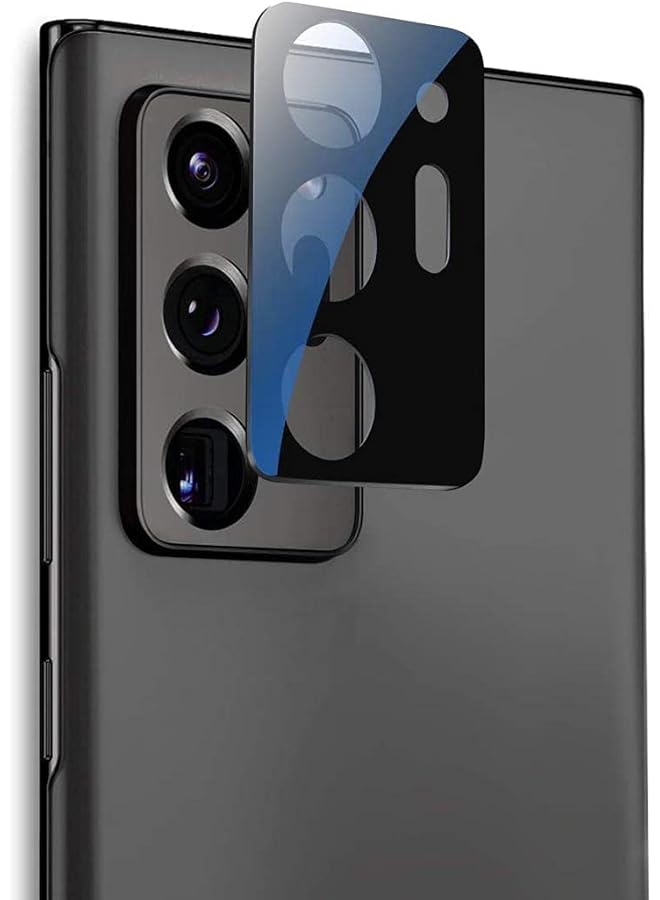 إيروريكس كاميرا خلفية ثلاثية الأبعاد مع زجاج أسود مقوى لهاتف Note 20 Ultra - Image 1