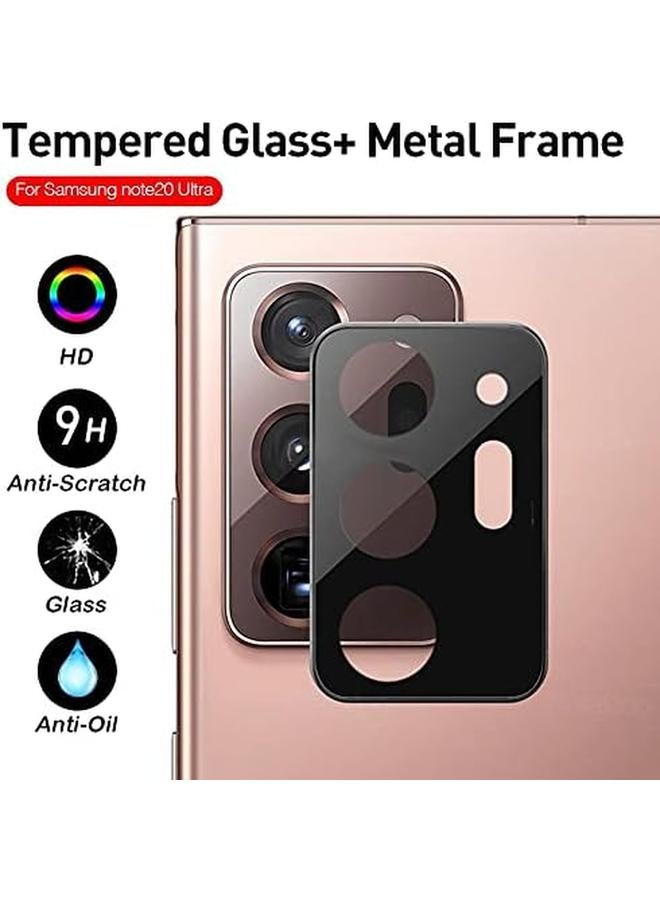 إيروريكس كاميرا خلفية ثلاثية الأبعاد مع زجاج أسود مقوى لهاتف Note 20 Ultra - Image 5