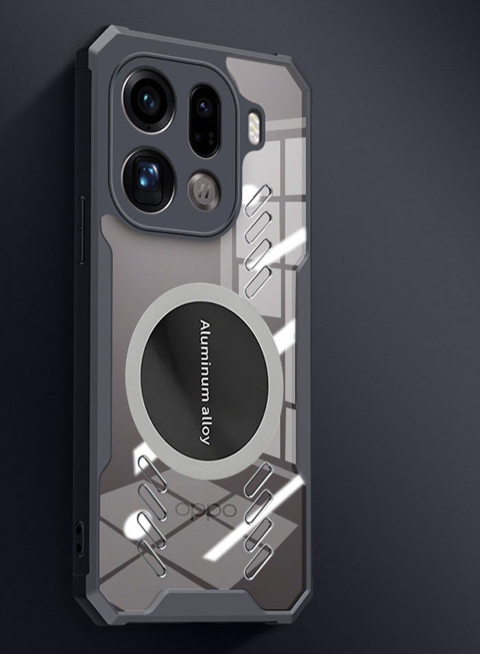 general Compatible with OPPO Find X9 Pro 5G Magnetic Case Clear Heat Dissipation Airbag Anti Fall Full Protection Case For Find X9 Pro - Image 1