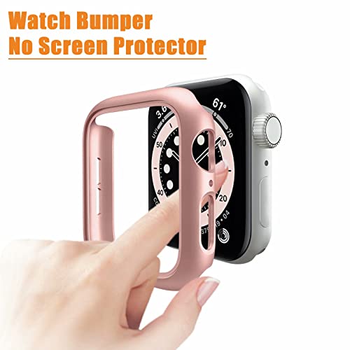 Mugust 4 Pack Hard PC Bumper Case Compatible with Apple Watch Series 9 (2023) Series 8 Series 7 45mm Without Glass Screen Protector, Ultra-Thin Scratch Resistant Edge Frame Cover for iWatch 45mm - Image 2