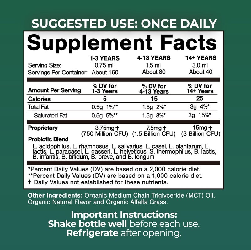 Tropical Oasis USDA Organic Liquid Probiotics for Men Women  Kids  15 Clinically Studied Strains  Digestive Support Immune  Gut Health  Maximum Strength  98 Absorption  Vegan NonGMO  40 Serv - Image 2