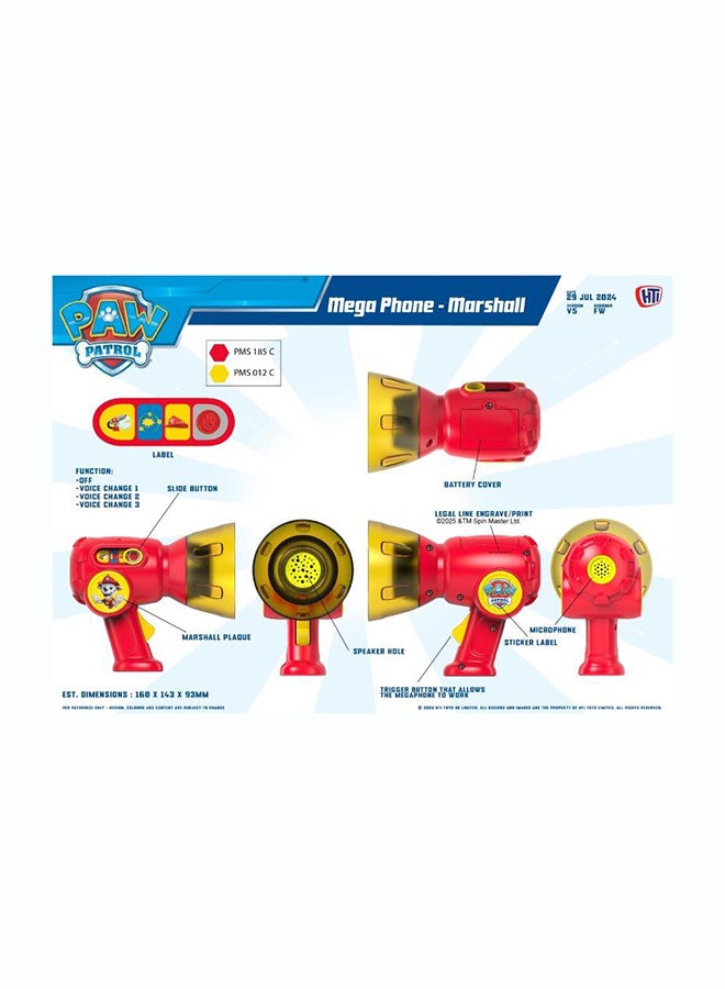 HTI Paw Patrol Marshall Megaphone - Image 2