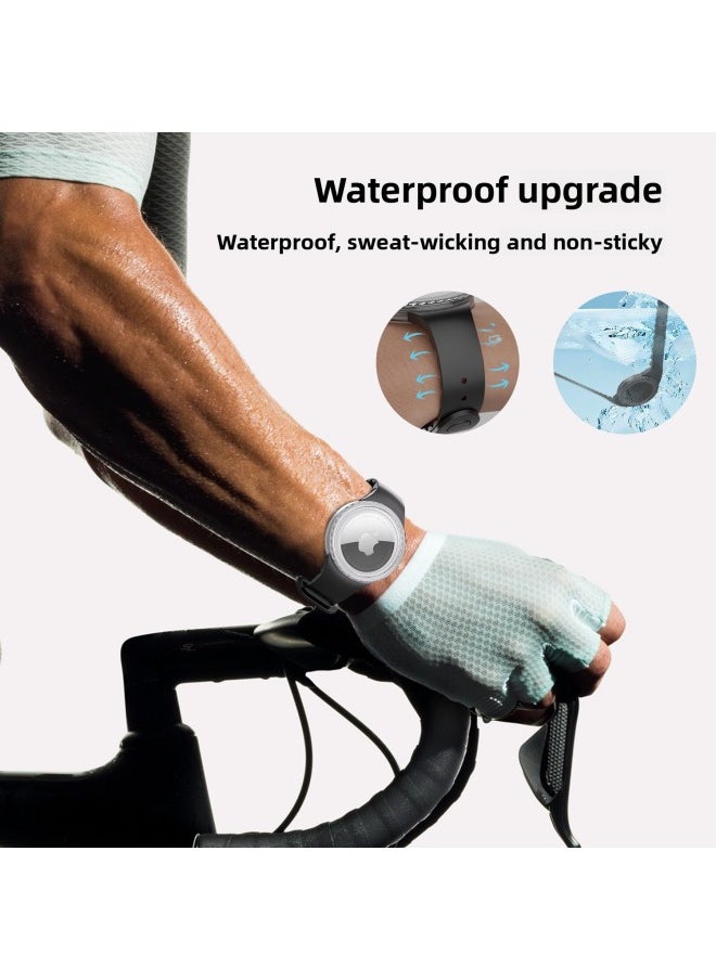 Generic - For Apple Locator Airtag Waterproof Strap Protective Case AirTag Children's Bracelet Wristband Protective Case Suitable-Color:Black-Applicable Models:In-stock Wholesale - Image 1