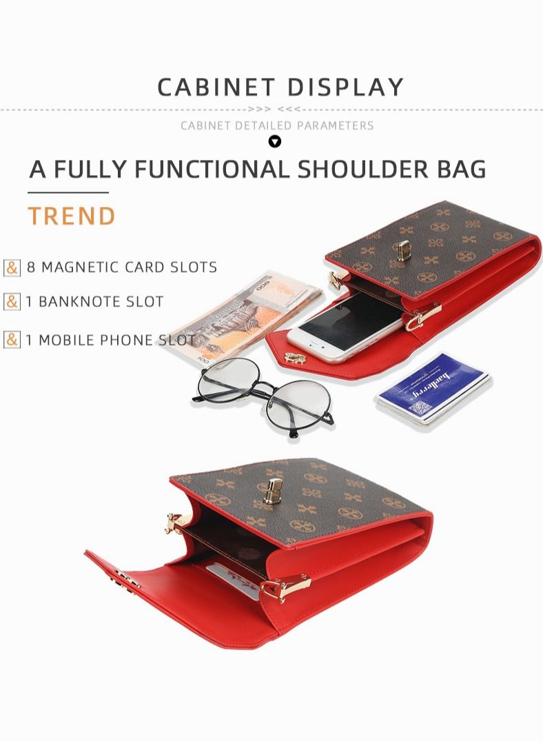 Women's Crossbody One Shoulder Printed Fashion Mini Phone Bag  - Image 5