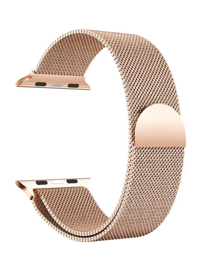 NIBEMINENT Magnetic Stainless Steel Band For Apple Watch 38/40/41mm Rose Gold - Image 1