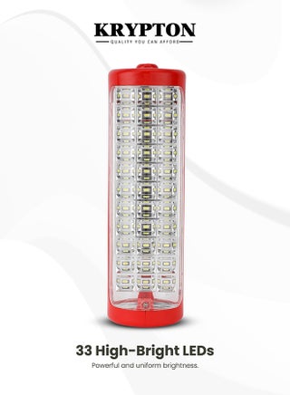 فانوس LED قابل لإعادة الشحن | 33 LED ساطع | 100 ساعة وقت عمل | إدخال شحن شمسي | ضوء طوارئ محمول - view 4