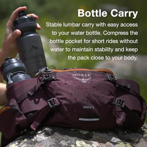 Osprey Savu 5L Biking Waist Pack for Men and Women, Black - Image 5
