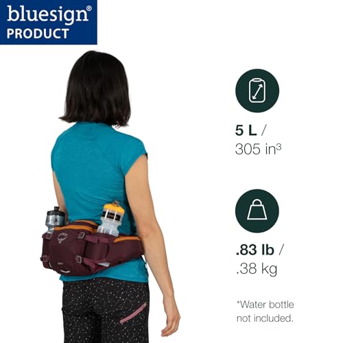 Osprey Savu 5L Biking Waist Pack for Men and Women, Black - Image 2