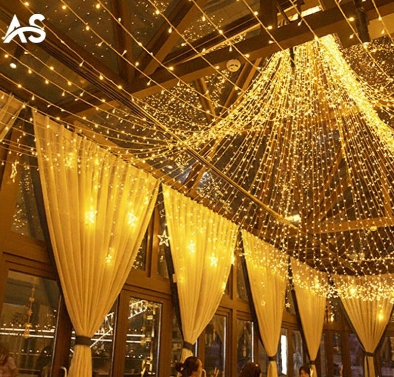 إيه إس أضواء زينة 100 متر (1000 ليد LED) - زينة رمضان، العيد، احتفالات ومناسبات خاصة - Image 1
