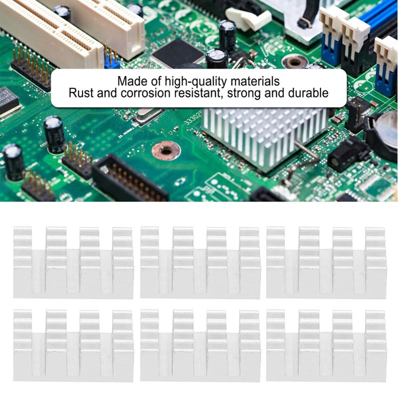 80 Pcs Aluminum Heatsink Cooling Radiators for IC Routers CPUs PCBs - Image 4