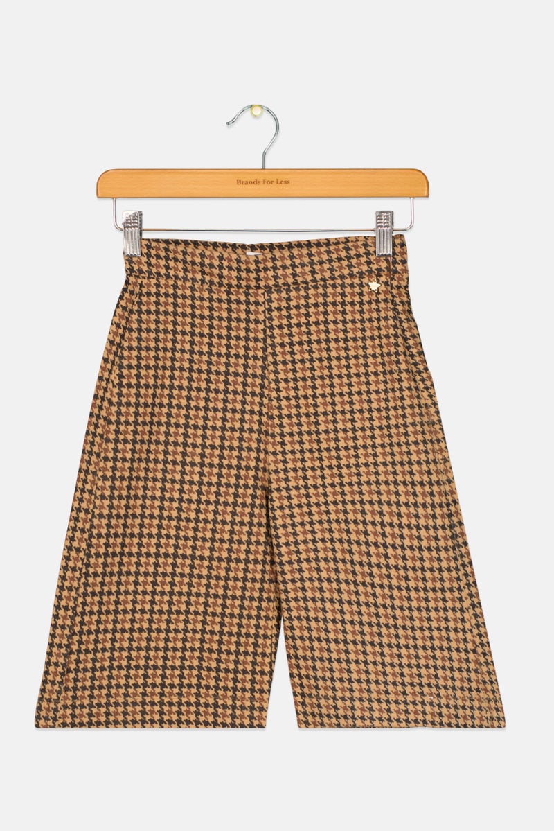 Overkids Kids Girl Houndstooth 3/4 Pants, Multicolor - Image 1