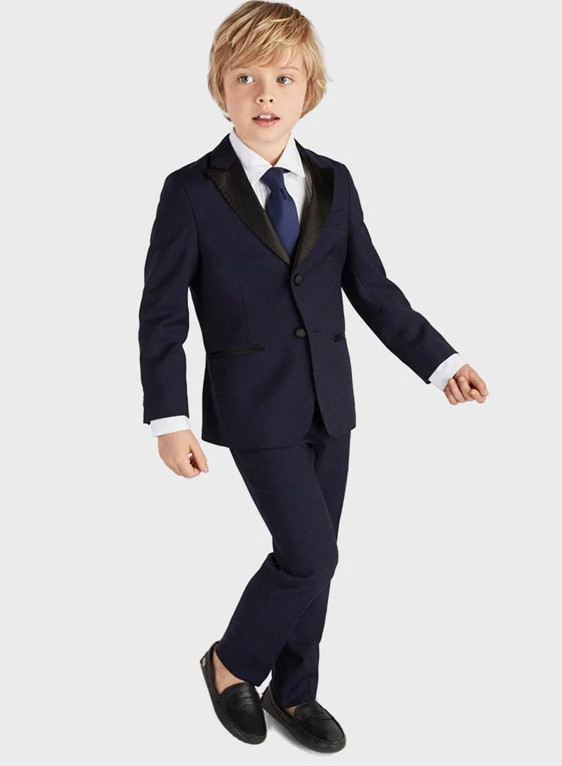 Sacoor Brothers Kids Slim Fit Suit