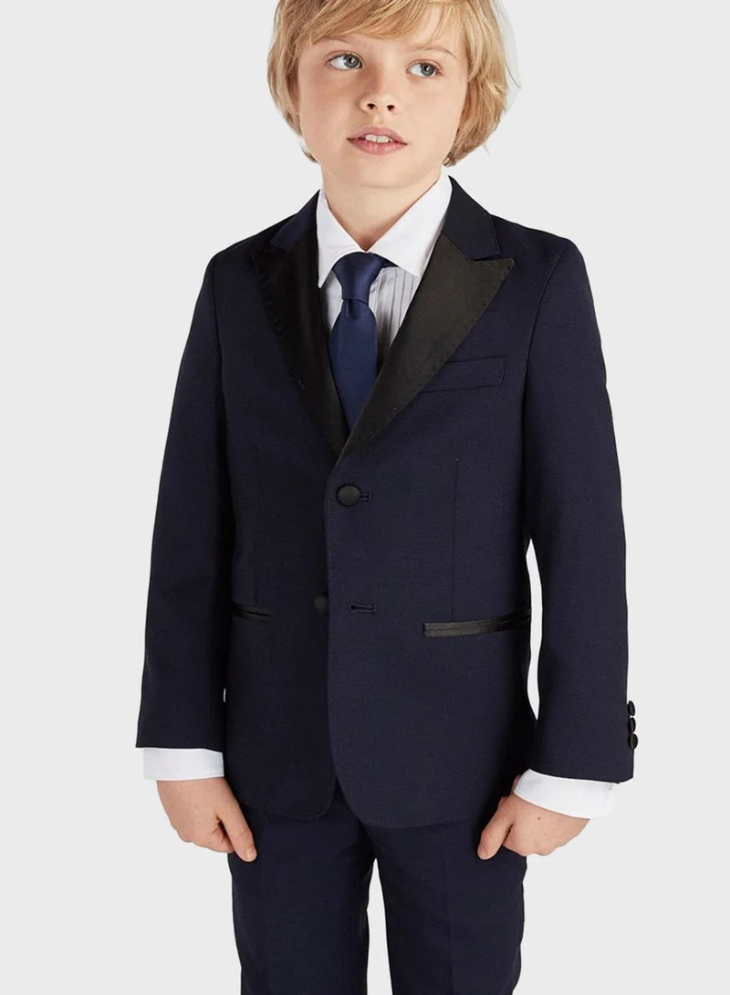 Sacoor Brothers Kids Slim Fit Suit