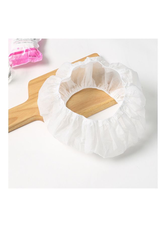 NIBEMINENT 30-Piece Disposable Toilet Cover White 10x1x10centimeter - Image 3