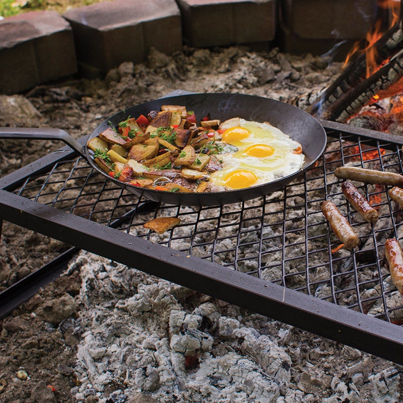 Lodge Pre-Seasoned Carbon Steel Skillet - Use in the Oven, on the Stove, on the Grill, or Over a Campfire - 12 Inch - Image 3
