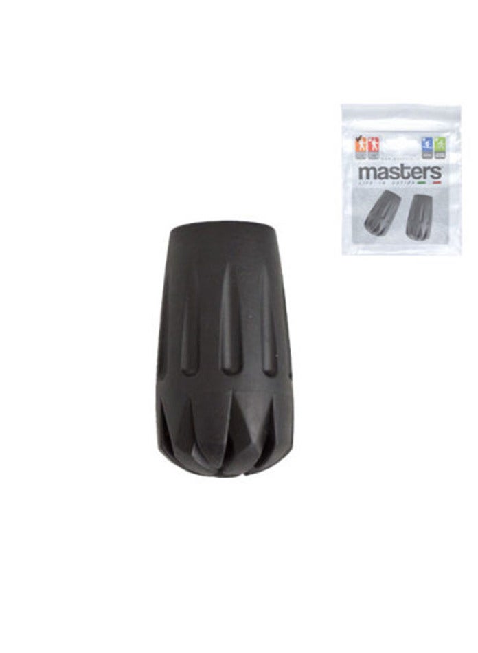 Masters Trekking Pads – Rubber Tips for Trekking Poles, 2-Pack Replacement Set, Includes Resealable Storage Bag & Blister Packaging, Durable Anti-Slip Protection for Hiking, Trekking & Outdoor Use (Made in Italy)