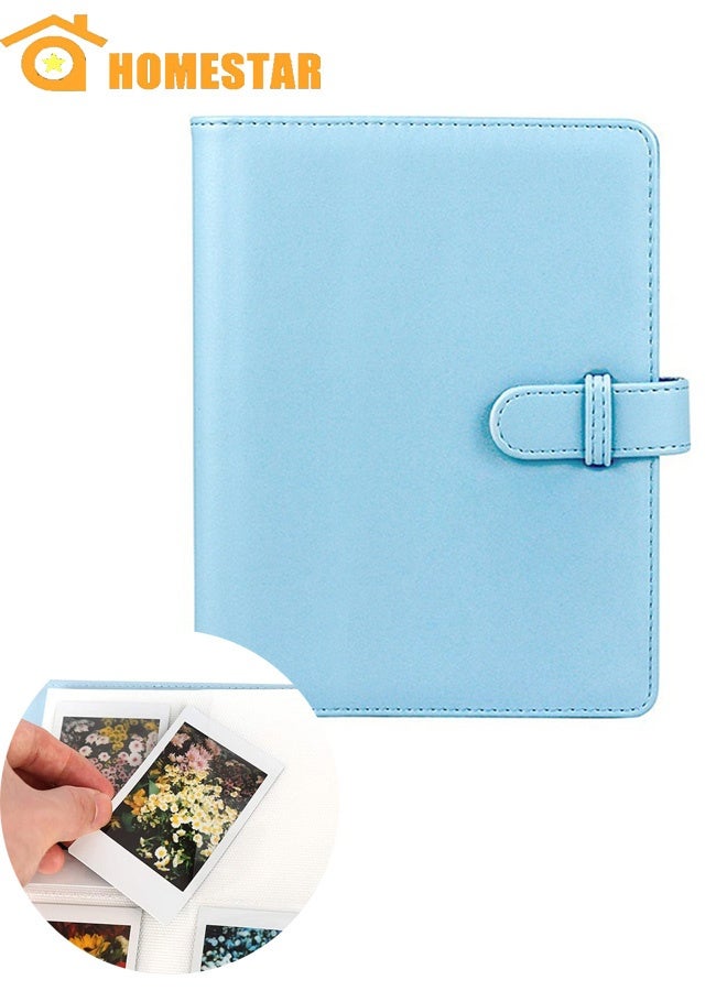 هومستر 128 جيوب ألبوم الصور المصغرة لكاميرا فوجيفيلم إنستاكس ، بولارويد ، كاميرات فورية ، زرقاء - Image 1