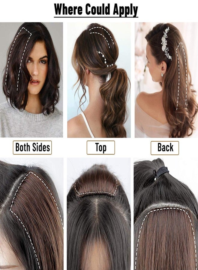 S-noilite Clip in Hair Extensions for Short Hair 100% Real Human Hair 1PCS 2 Clips Clip in Hairpieces For Women with Thinning Hair Add Volume 8g 4Inch-Natural Black - Image 5