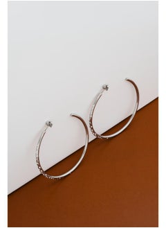 Karen Millen Crystal Sprinkle Large Hoop Earrings  - Image 3