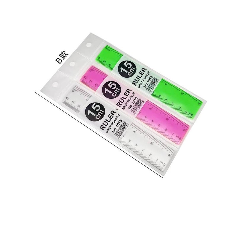 Geometry Ruler Set for School Math Drawing and Measuring - Image 1