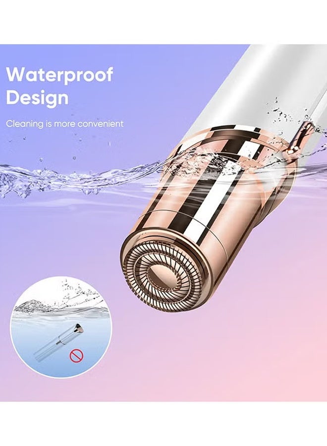 فلوليس إزالة شعر الوجه للمرأة، جهاز إزالة الشعر بلا ألم، إزالة شعر الوجه للمرأة، أفضل حلاقة الوجه / مقطع / حلاقة كهربائية للذقن / الشفة العليا / الخوخ - Image 4