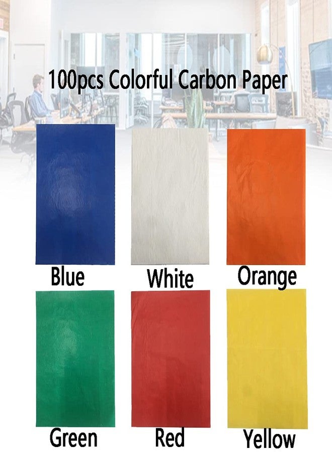 EMVANV 100 PCs Carbon Transfer Paper,Home Office Colorful Carbon Paper One Side Fabric Drawing for Wood Paper Canvas and Other Art Surfaces(Yellow) - Image 3