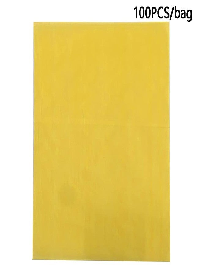 EMVANV 100 PCs Carbon Transfer Paper,Home Office Colorful Carbon Paper One Side Fabric Drawing for Wood Paper Canvas and Other Art Surfaces(Yellow) - Image 2