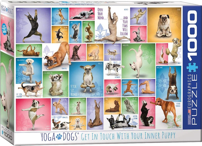 eurographics Yoga Dogs 1000pc Puzzle - Image 1
