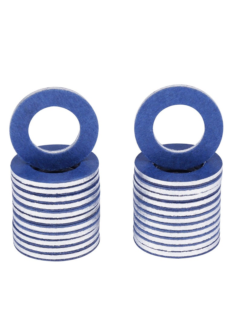 90430-12031 Aluminum Oil Drain Plug Gaskets Fits for Toyota Lexus Scion Crush Washer Seals Replaces# 9043012031, Oil Drain Plug Washers Aluminum (24Pcs) - Image 1