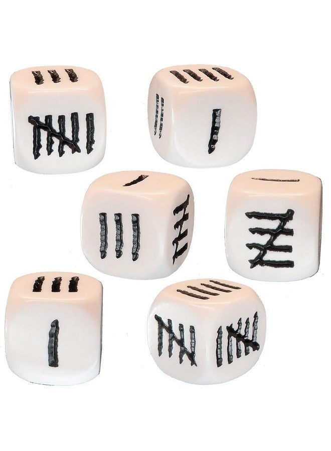 Steve Jackson Games Tally Mark D6 Dice Set, Off White - Image 2